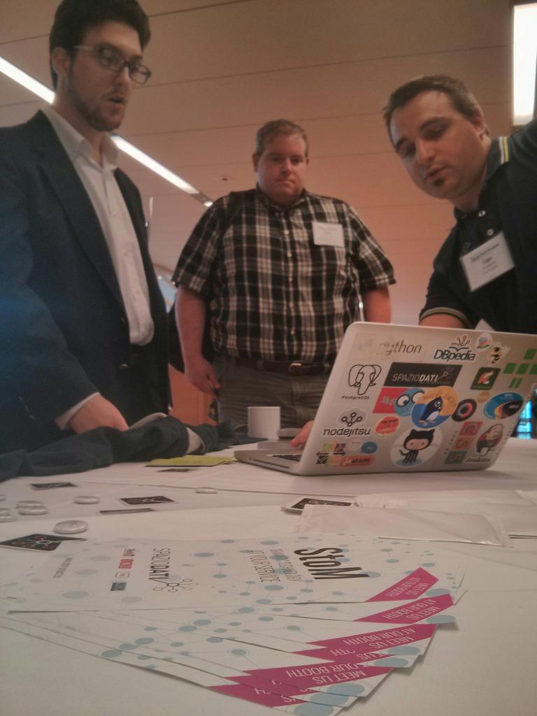 sparmesan's tweet photo. #stom_eu at the sentiment symposium in New York! @SpazioDati http://t.co/sxGxWtHAZW