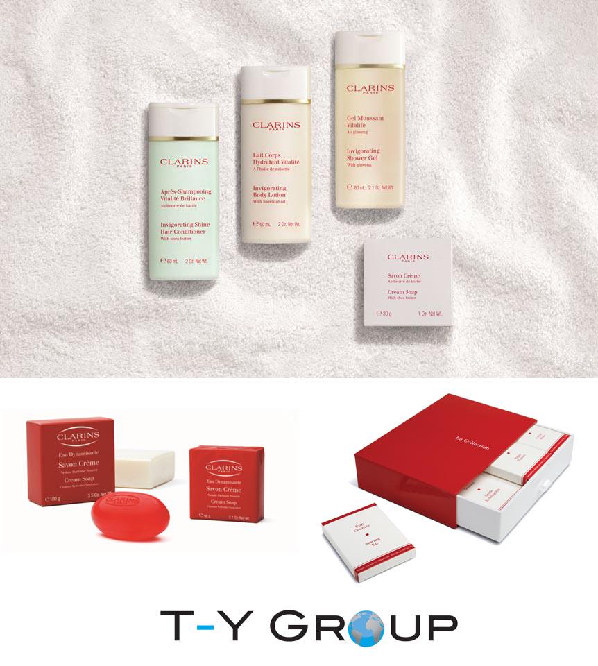 TYGROUP's tweet photo. Using all natural ingredients and only the highest quality plant extracts, Clarins is sure to impress your guests. http://t.co/c0JgczcUGB