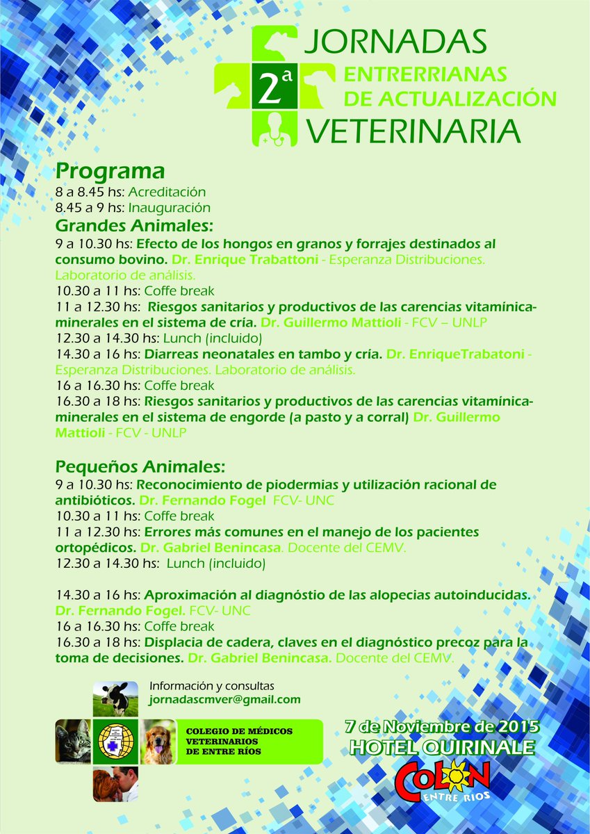 comeveter's tweet image. @colonturistica el 07 de noviembre estaremos presentes con las #JEAV