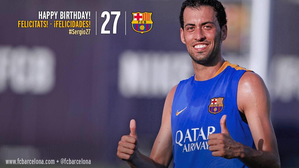 Happy Birthday Sergio Busquets! Barcelona is never the same without you! 