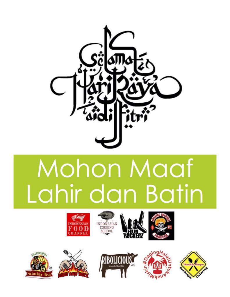 Ribolicious_'s tweet photo. Kami mengucapkan "Minal Aidin Wal Faizin Mohon Maaf Lahir dan Batin" http://t.co/yL9pSVZPnN