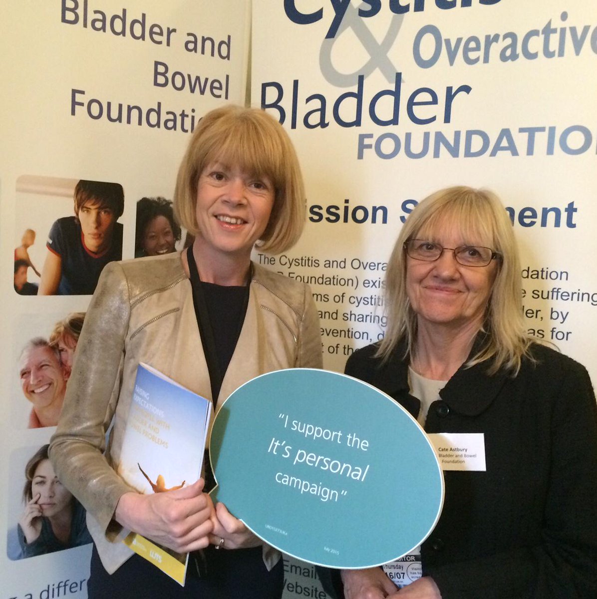 morton_wendy's tweet photo. Pleased to meet Catherine and support the new It's Personal campaign. @bladdersupport @BBFinfo http://t.co/sxqSeYfyqj