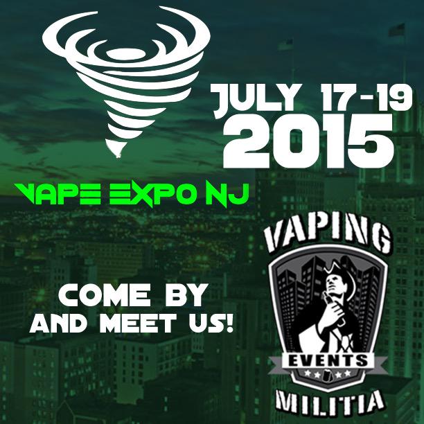 VapingMilitia's tweet photo. If you're going to Vape Expo NJ don't forget to come by and see the Militia! #vapemeet #ecigs #advocacy #vaping #nj http://t.co/OFMaeZgldw