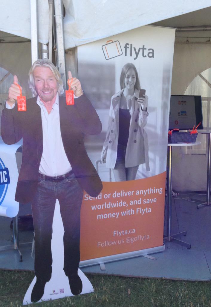 goflyta's tweet photo. Come hang out with #richardbranson at the #Flyta demo tent #Startupfest @Invest_Ottawa :) @farhadkhan_ http://t.co/KhZhLtO9pB