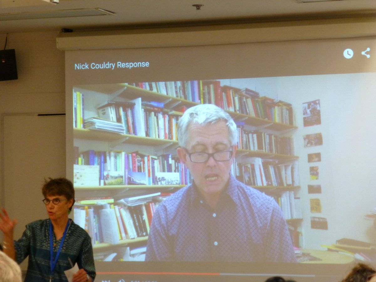 alana_mann's tweet image. Nick Couldry (with Dorothy Kidd) responds to panel on conceptualising media power from the UK #iamcr2015
