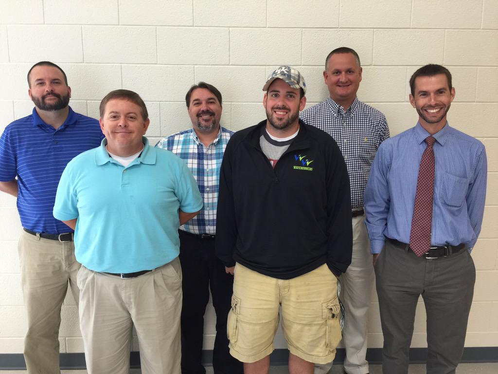 shelbycountysch's tweet photo. The new teachers at Collins High. Welcome to SCPS! @MLCTitanNation http://t.co/DvbDmDqZ0A