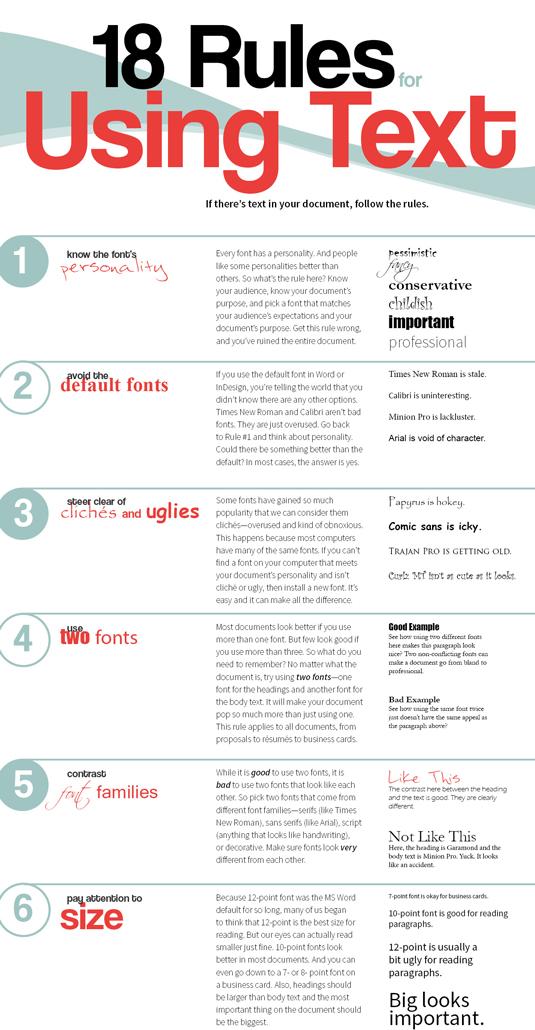 Handy infographic reveals 18 typographic rules to remember - creativebloq.com/typography/18-…