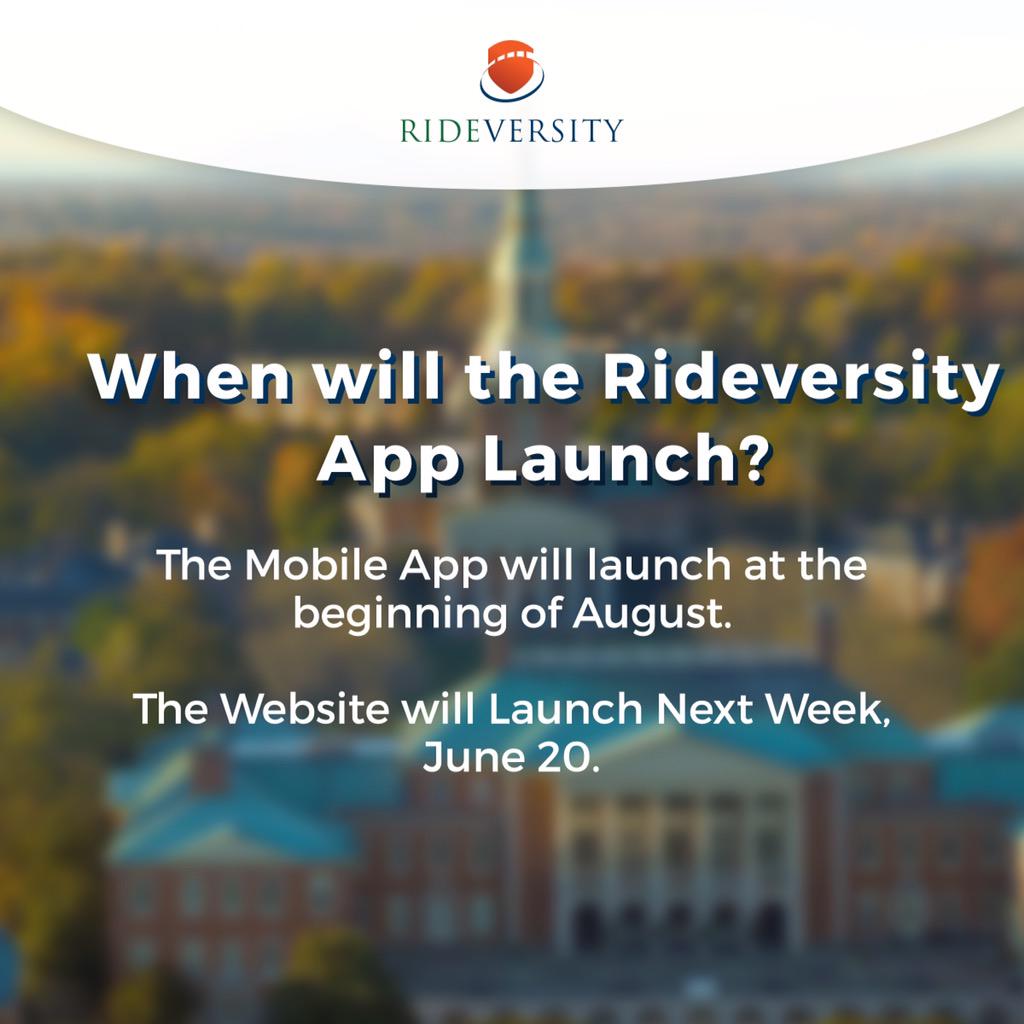 Almost here...Rideversity.com in 4 days, App in 4 weeks. Let's go!