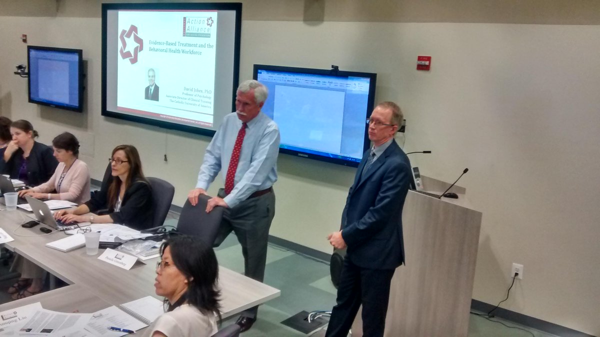 Action_Alliance's tweet photo. Our members David Covington &amp; Michael Hogan present to health plan leaders on improving suicide care @davidwcovington http://t.co/56E04rAHRq