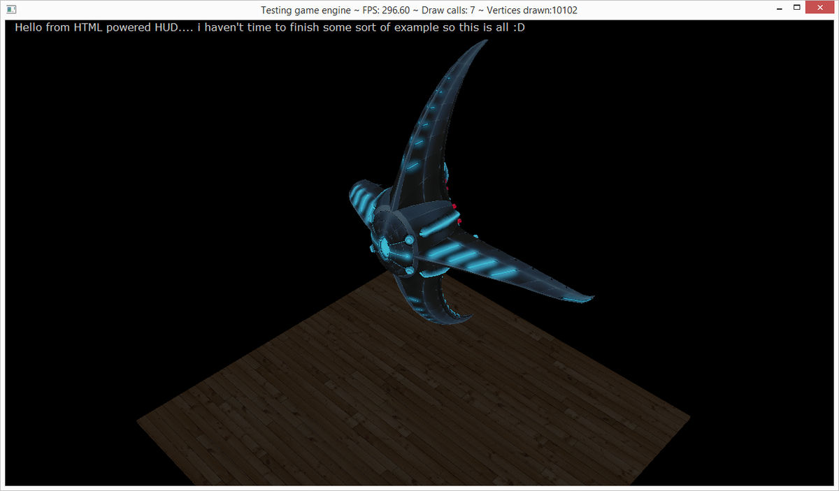Today's addition to engine is capability to render HTML Gui (thanks to <a href="/awesomium/">Awesomium</a> ) and capability to use glow maps