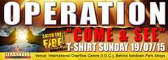 precious_chima1's tweet photo. Operation Come And See. T-Shirt Sunday #CatchTheFireConference countdown with Apostle T. Vutabwashe on 19/07/15 @ IOC http://t.co/psIgBh3BJm