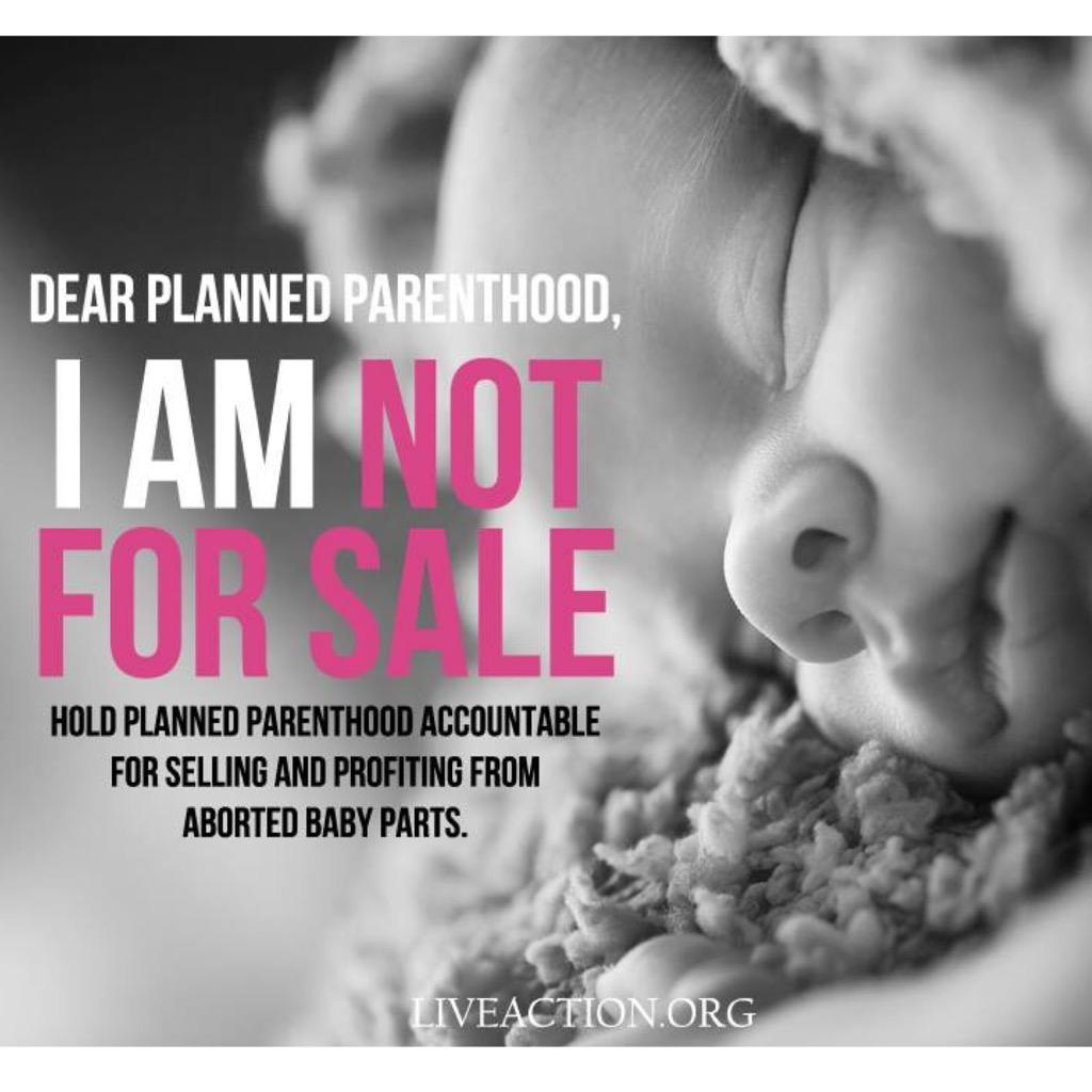 StHelens4Life's tweet photo. "@LiveAction: Not for sale #DescribeBabiesIn3Words #PPSellsBabyParts 
#investigatePP
https://t.co/jxgTkIrhI2"