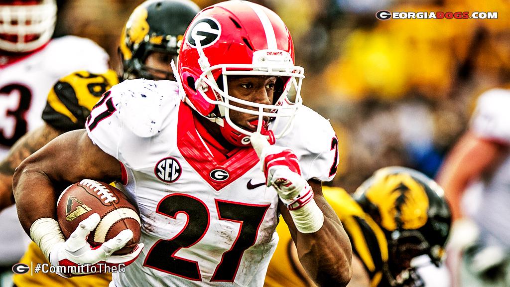 UGAAthletics's tweet photo. Get ready #DawgNation! Only seven more Saturday's until we tee it up Between The Hedges! http://t.co/oWyPKRKQD9