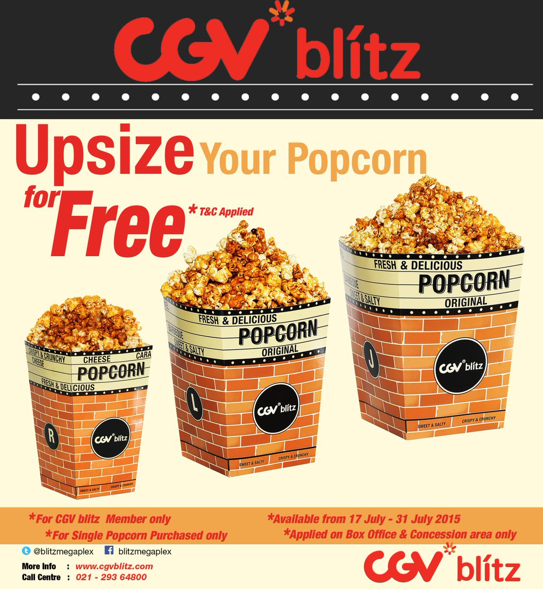 CGV_ID's tweet photo. More info untuk FREE Upsize Popcorn for CGV blitz Member, click here --> http://t.co/7Fcc6326Cx http://t.co/24UEAkg8pJ