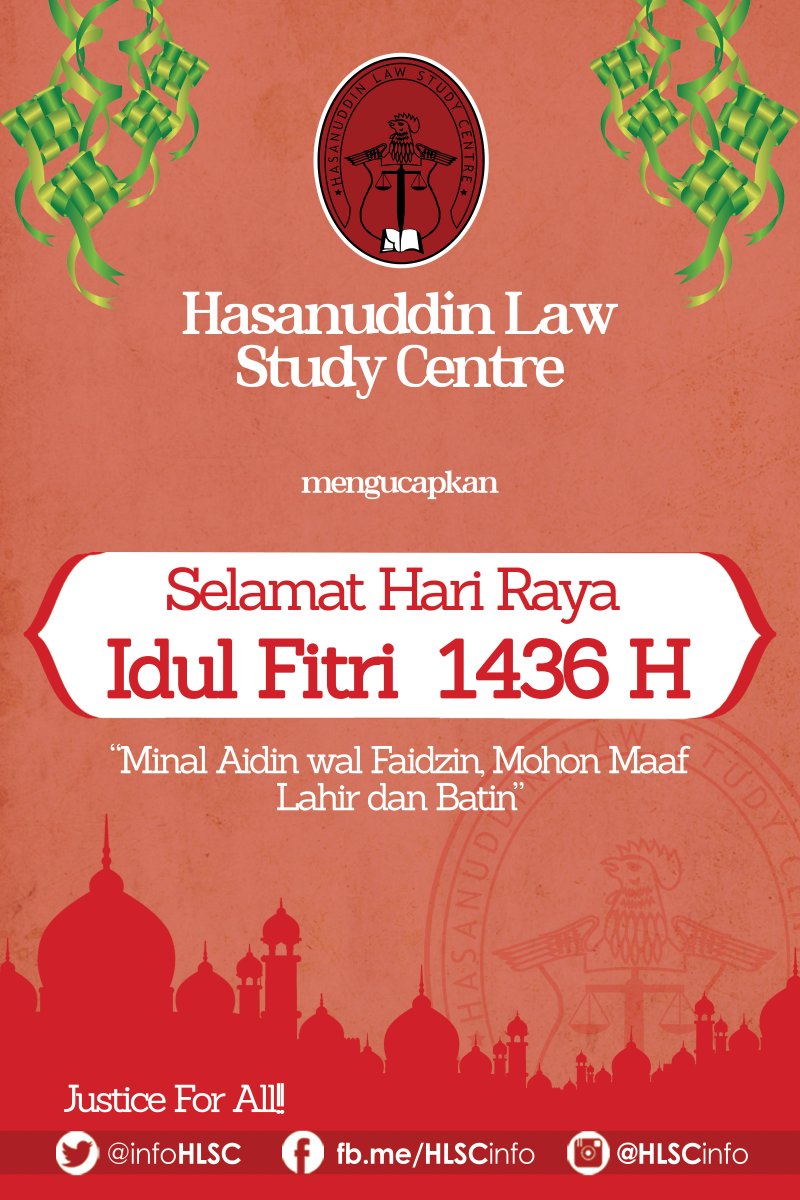 Minal aidin wal faidzin, mohon maaf lahir dan batin. #JusticeForAll