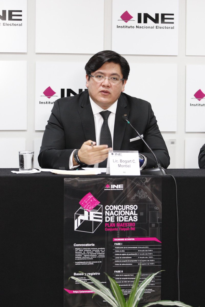 INEMexico's tweet photo. El 29 de junio @INEMexico emitió la convocatoria del #ConcursoNacional de Ideas: Bogart Montiel http://t.co/1liDMP9ADd
