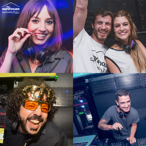 WarehouseMadrid's tweet photo. Así de felices acaban los djs cuando pinchan en @WarehouseMadrid #happydjs @sirocosala http://t.co/OQcCsncaAX