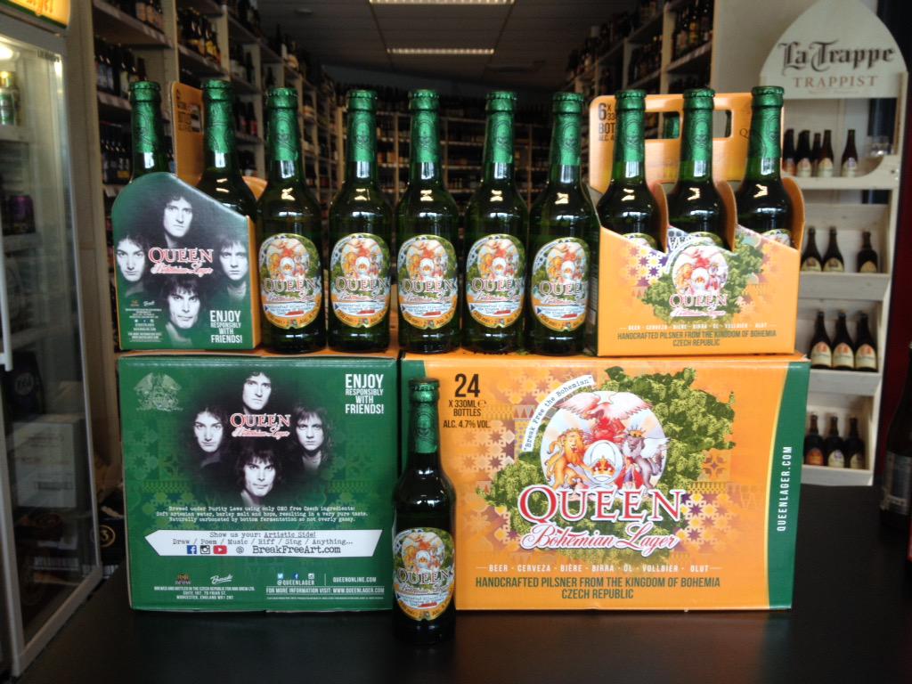 Nieuw in de bierwinkel sint nicolaasga en in onze webshop bier-winkel.com #Queen Bohemian Lager