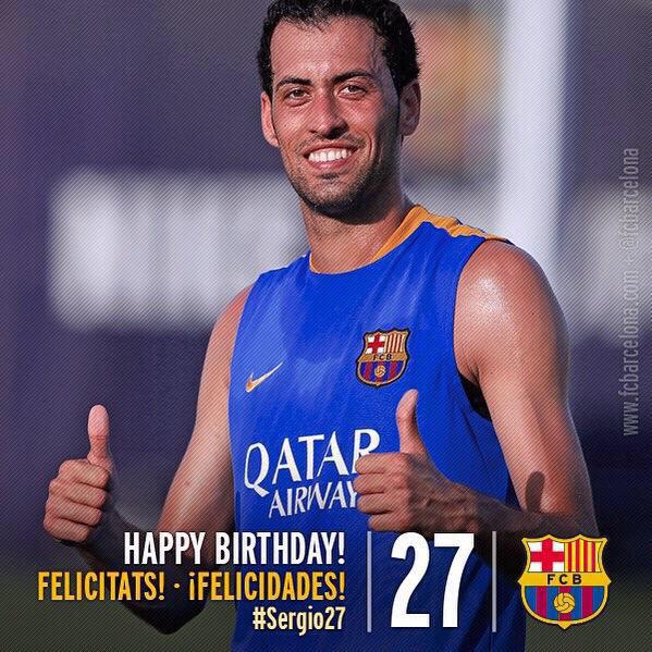 Happy Birthday to one of the greatest, Sergio Busquets 