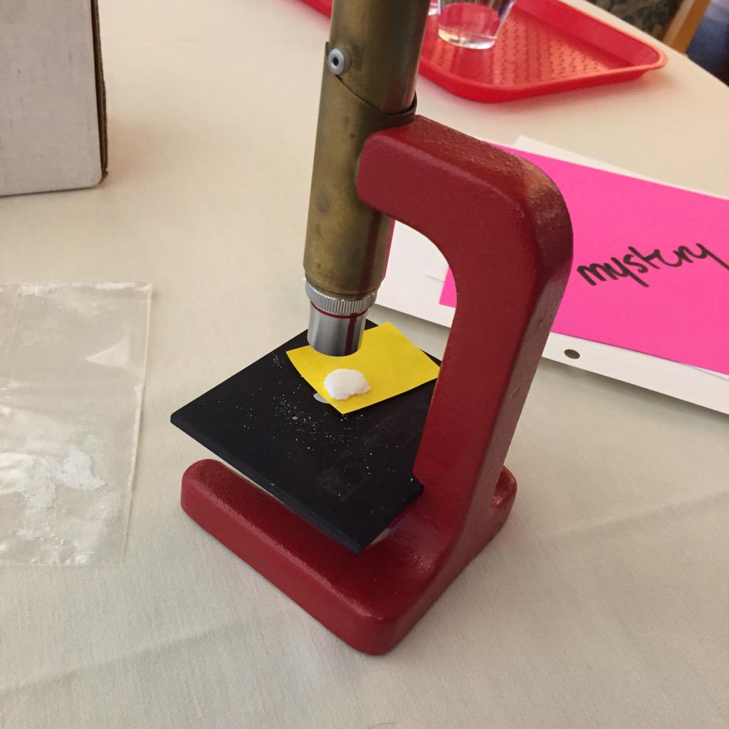 SuptJones's tweet image. Exploring a &quot;mystery powder&quot; in a STEM design challenge! #awspstem
