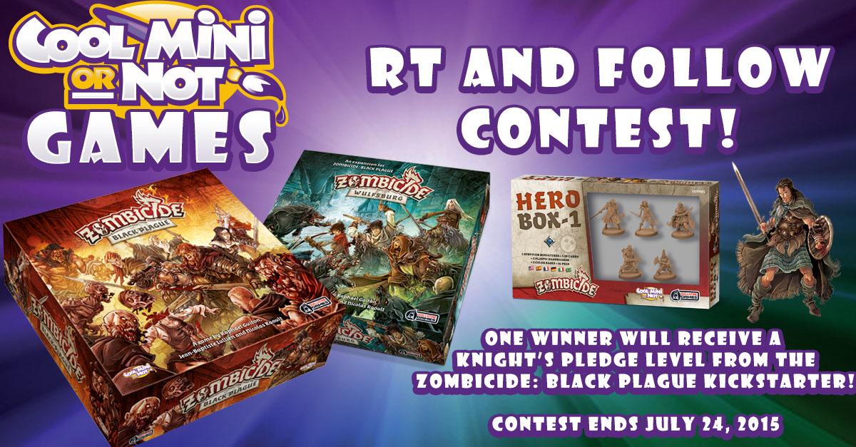 We're giving away a Knight's Pledge from the Zombicide: Black Plague Kickstarter! RT and FOLLOW to win. Ends 7/24.