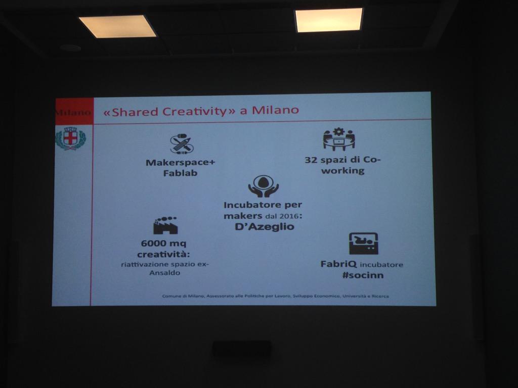 federicabander's tweet image. @smartcitymilano best practice per #SharingEconomy . Esempio di Smart Creativity #xtsharing #coworking @ComuneMI