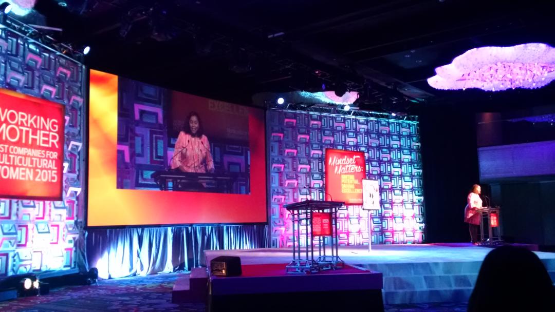 LexiGeo's tweet image. Congrats Joi Gordon of @dressforsuccess on her Legacy Award at the #wmmmulticultural conference!  #mindsetmatters