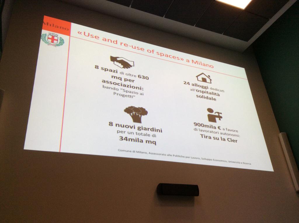 CoppaLandini's tweet image. Utilizzo-riutilizzo spazi,open data dinamici,finanza collaborativa @ComuneMI #SharingEconomy #XTsharing #ExploreTalks