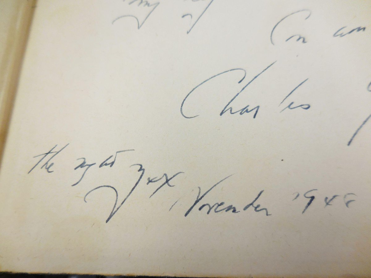 TomTheBookGuy's tweet photo. Can anyone decipher these words in this inscription from Charles Olson to Jacob Kainen? in the book "Call Me Ishmael" http://t.co/7Pb8fW46ET