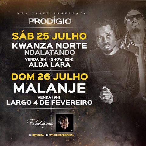 ownhiphop's tweet photo. #ProdígiosTOUR
SÁB 25 JULHO #NDALATANDO
Venda/Show no Alda Lara
DOM 26 JULHO #MALANJE
Venda no Largo 4 de Fevereiro http://t.co/sEDRt1tlCE