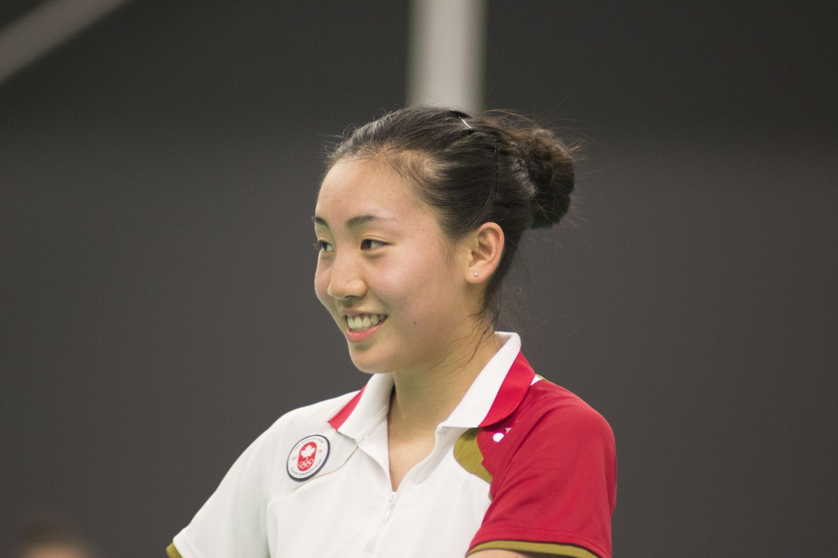 TeamCanada's tweet photo. .@miichelleli repeats as Pan Am Games badminton champion in all-#TeamCanada final: http://t.co/wigCfGv7EL | #TO2015 http://t.co/gtf42fVwNC