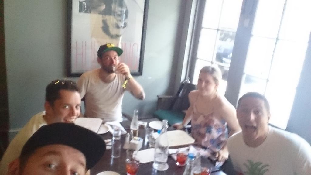 theweeginger's tweet photo. Lunch with legends!!! #totc2015 #neavesbar http://t.co/b6uCHMPtuN
