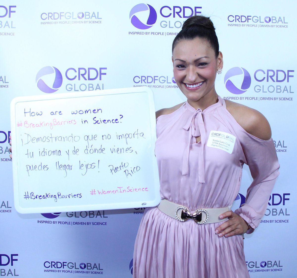crdfglobal's tweet photo. #ScienceDiplomacy can be just as much about bridging gaps b/w gender as those between nations #IamAScienceDiplomat http://t.co/R2XbeWdqfu