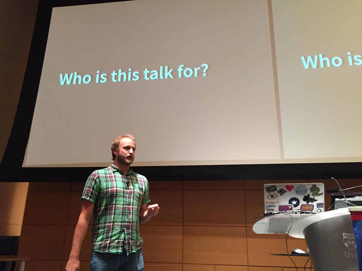 FlipperPA's tweet photo. Jacob is getting started on Minimum Viable Security. #whartonwc #django @jacobian http://t.co/OZYPUtAnxK