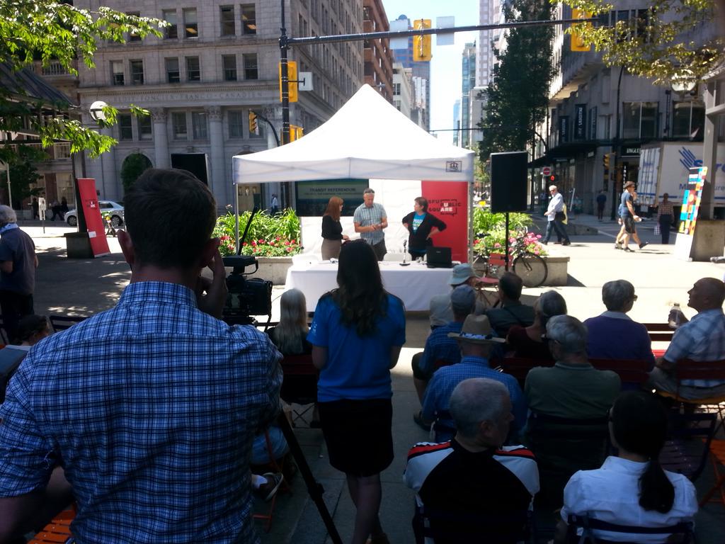 SFUPublicSquare's tweet image. Free for lunch? Join us for #TransitReferendum #cityconv @ Lot 19 w/ @maria0r @BobRansford @mario_canseco