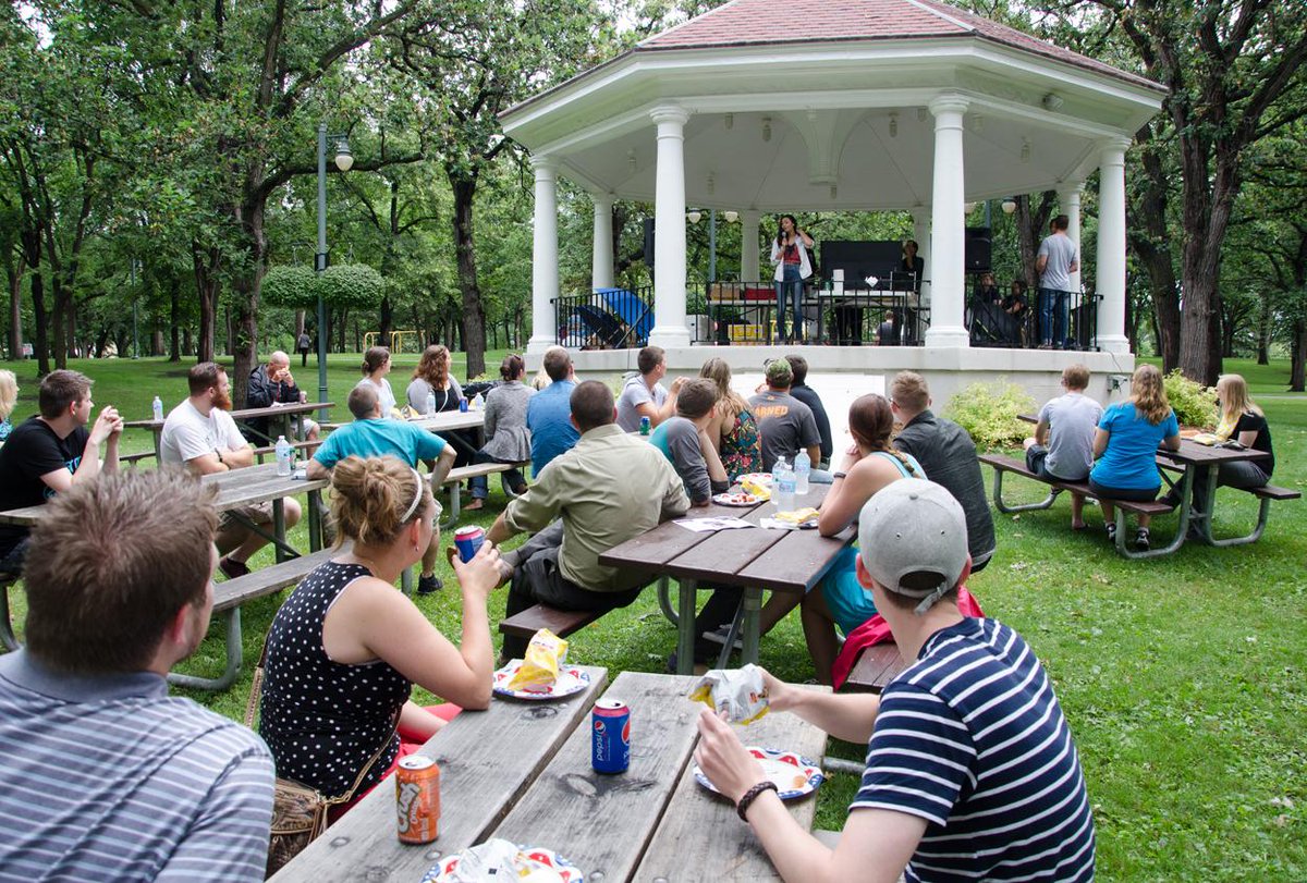 VillageFamily's tweet photo. A huge "Thank you" to everyone who made it @2020Fargo 's​ "Picnic in The Park" today to help out @BBBSfm! http://t.co/SShvdY3vmE