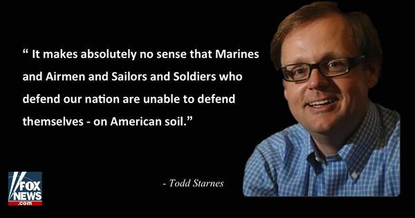 FoxNews's tweet photo. .@ToddStarnes: #ChattanoogaShooting proves it's time to arm our Armed Forces http://t.co/0BVFxjloWa http://t.co/gGf2qE3GyQ