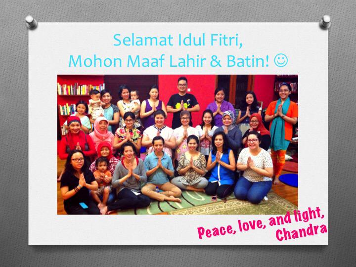 Have a blessed Ied from all of us at #Yoga @RimbaBaca 😃🙏 @jcsetiawan @ShineRivai @ita_dazly @worldunseen @DaisyRina