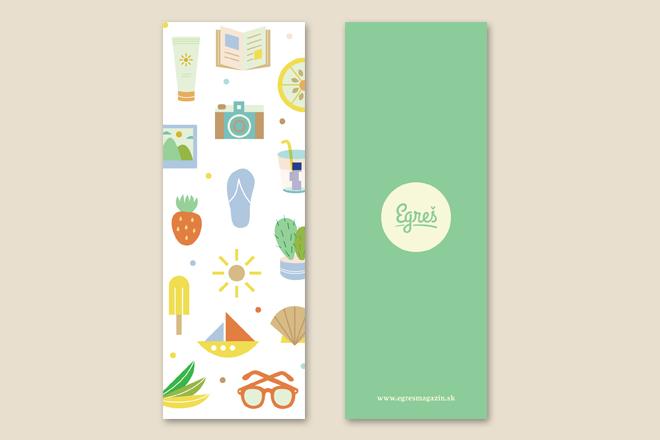 EgresMagazin's tweet photo. Záložka do knihy s letnými, sviežimi motívmi | Bookmark with the summer fresh motives. #Egrešgraphicdesign http://t.co/ciR4N0CB6K