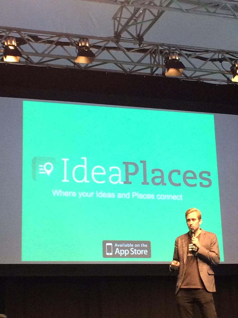 mashup_LAB's tweet photo. Memories and notes pinned on a map. Explore your notes from where they happened @ideaplacesapp #startupfest http://t.co/blLYgMvaaL