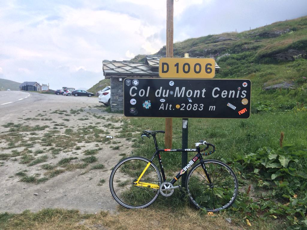 riky_76's tweet photo. What a crazy, insane ride on my #Cinelli #vigorelli today! An over2000 pass in my Alps, no brakes pure fun! #fixed http://t.co/lmWPCb77wT
