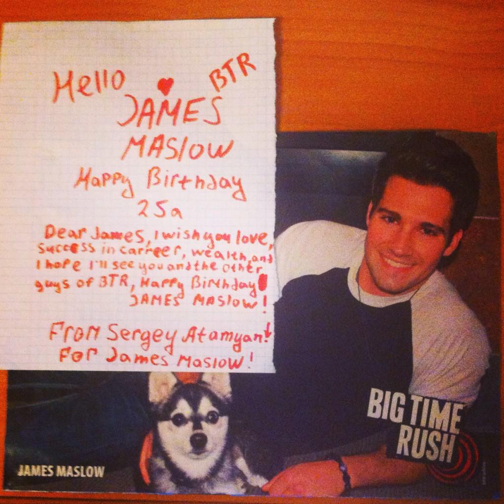 Happy Birthday James Maslow,we are  Love you!!! 