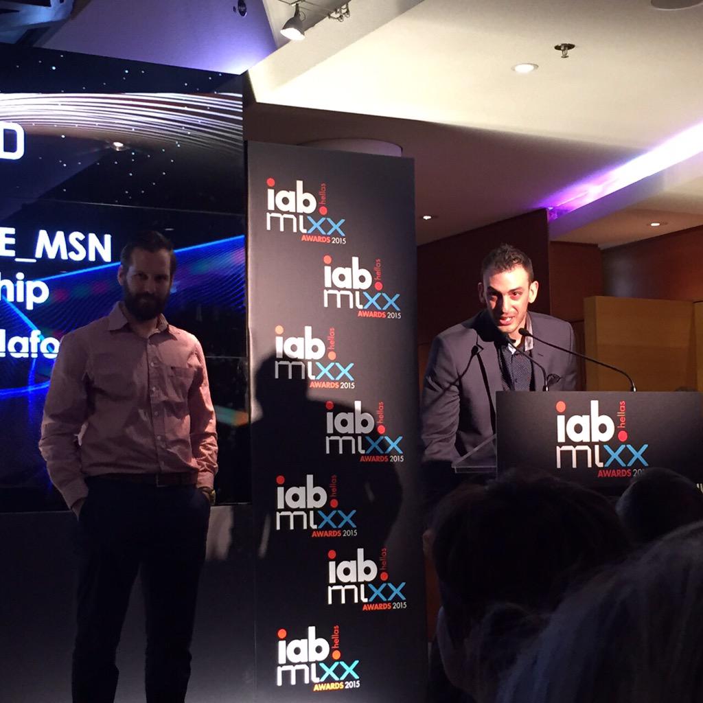 AGalanakis's tweet photo. #Mindshare won 1 silver 1bronze and 1 honorable distinction @ #iab #mixxawards #2015 for #Vodafone !! http://t.co/B1jrupX9gc