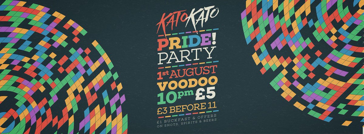 <a href="/KatoKatoClub/">KatoKato</a> returns to <a href="/Voodoo_Belfast/">Voodoo Belfast</a> on Sat. 1st August! PRIDE PARTY for all! facebook.com/events/7499651…