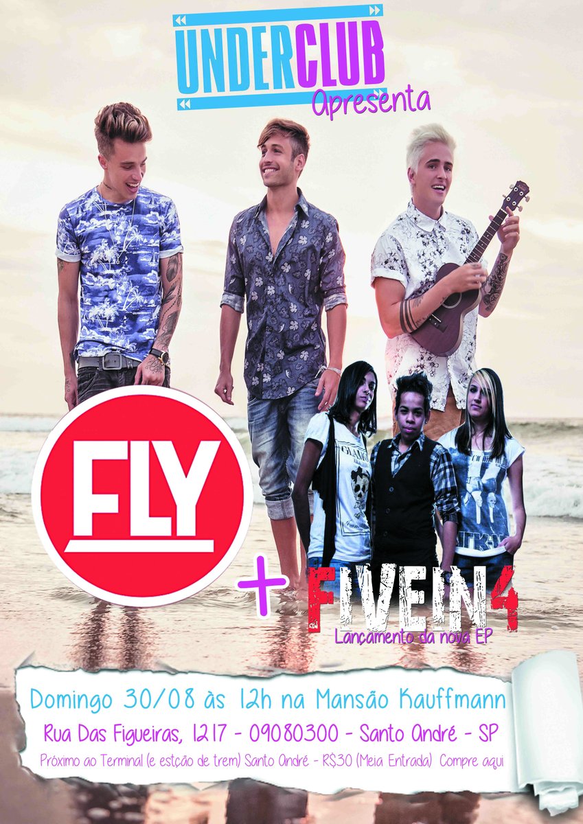 fivein4's tweet image. 30/08 tem @flybr e @fivein4 em Sto André! E fã de Five in 4 paga mais barato! Nos mande inbox fb.com/fivein4