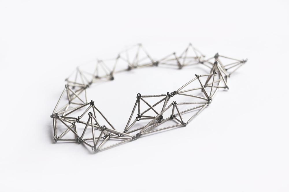 ProjektMosko's tweet photo. New model in sterling silver on stainless steel construction. Futuristika long necklace. Available soon ! http://t.co/hGjUJYnCFg
