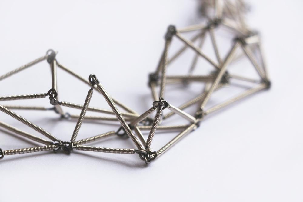 ProjektMosko's tweet photo. New model in sterling silver on stainless steel construction. Futuristika long necklace. Available soon ! http://t.co/hGjUJYnCFg