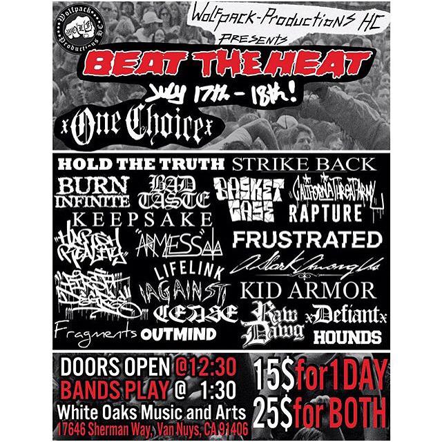 Beat The Heat Day 1 starts tomorrow! We're so stoked for this one. Pack your cars and come have a good time with us!