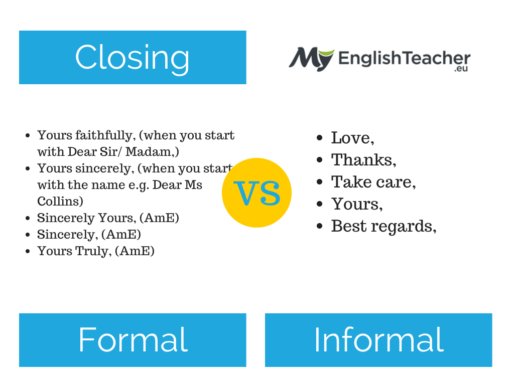 Closing emails. Closing email. end of email. expressions for informal email.