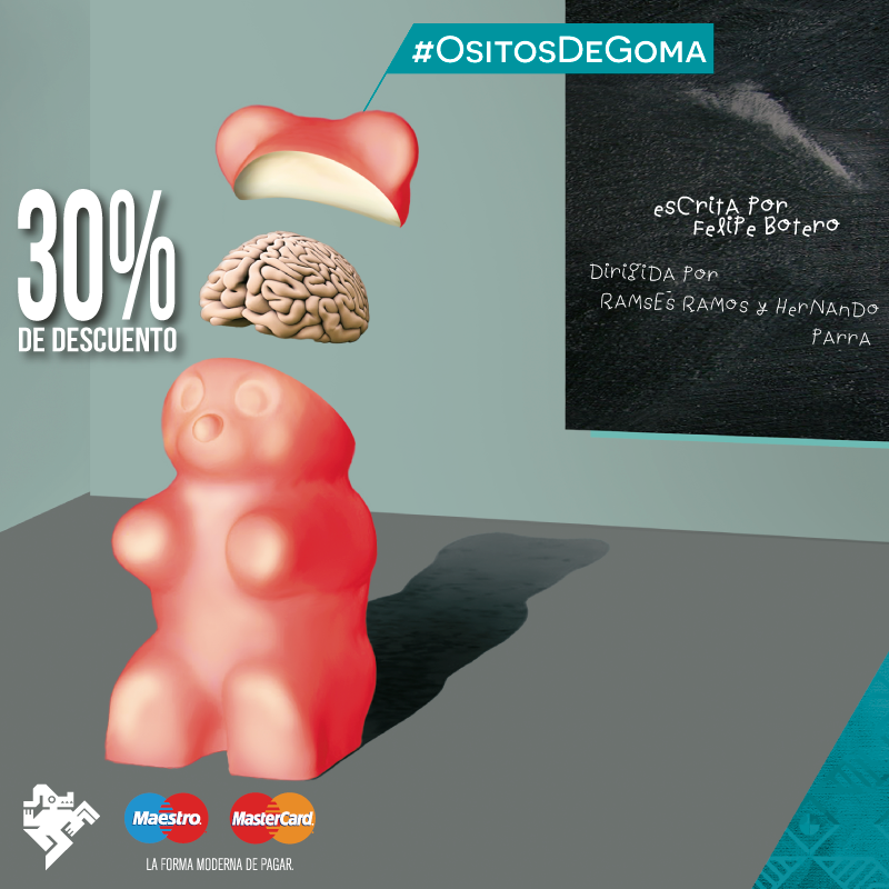 #OsitosDeGoma con -30% en preventa, pagando con <a href="/MasterCardCol/">Mastercard Colombia</a>.  Aplica condiciones. ftn.co/mobile/detalle…